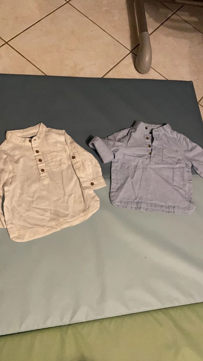 Lot de 2 chemises 6 mois
