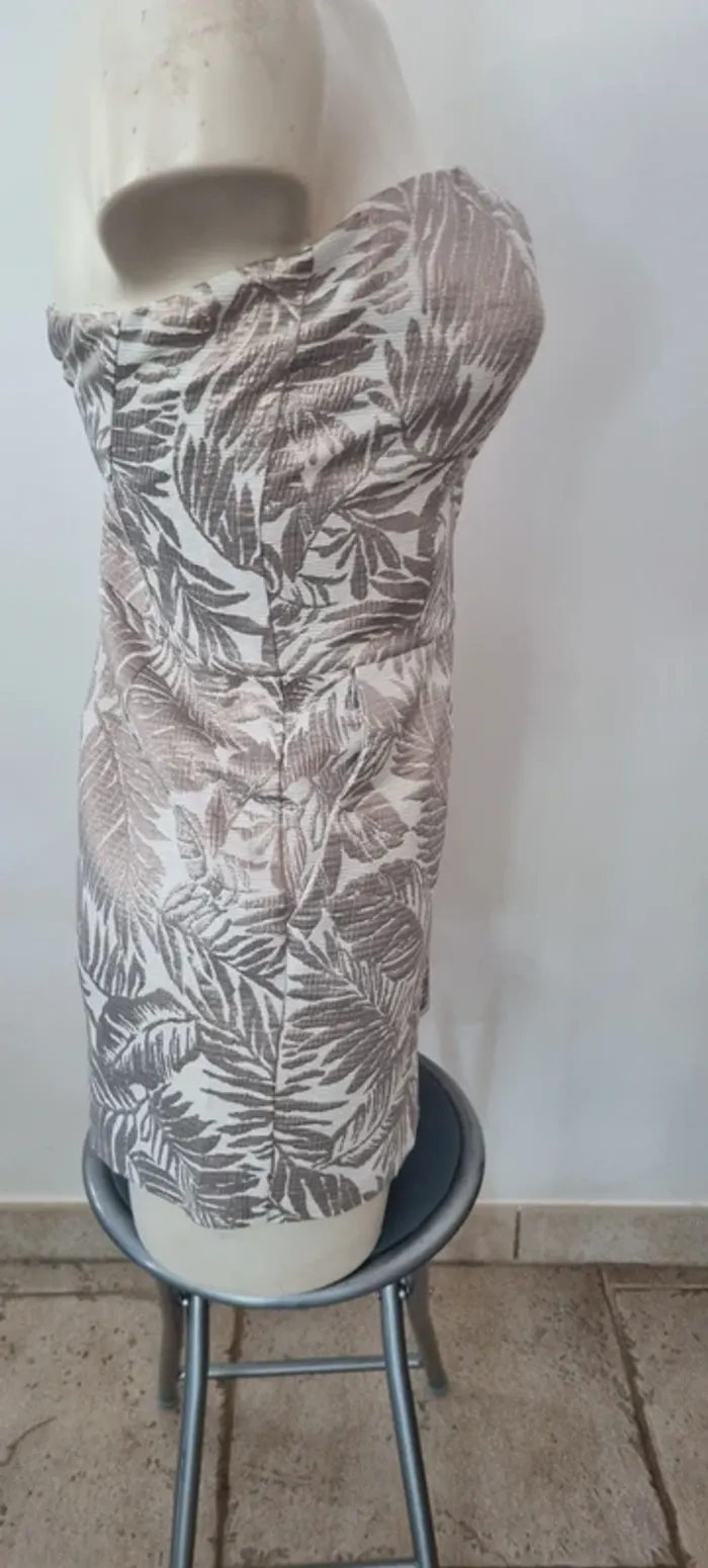 Combishort bustier crème beige rose etam 36 - photo numéro 6