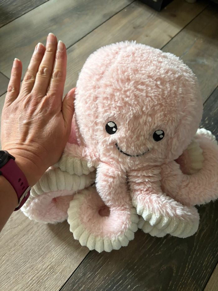 Pelle peluche poulpe rose - photo numéro 2