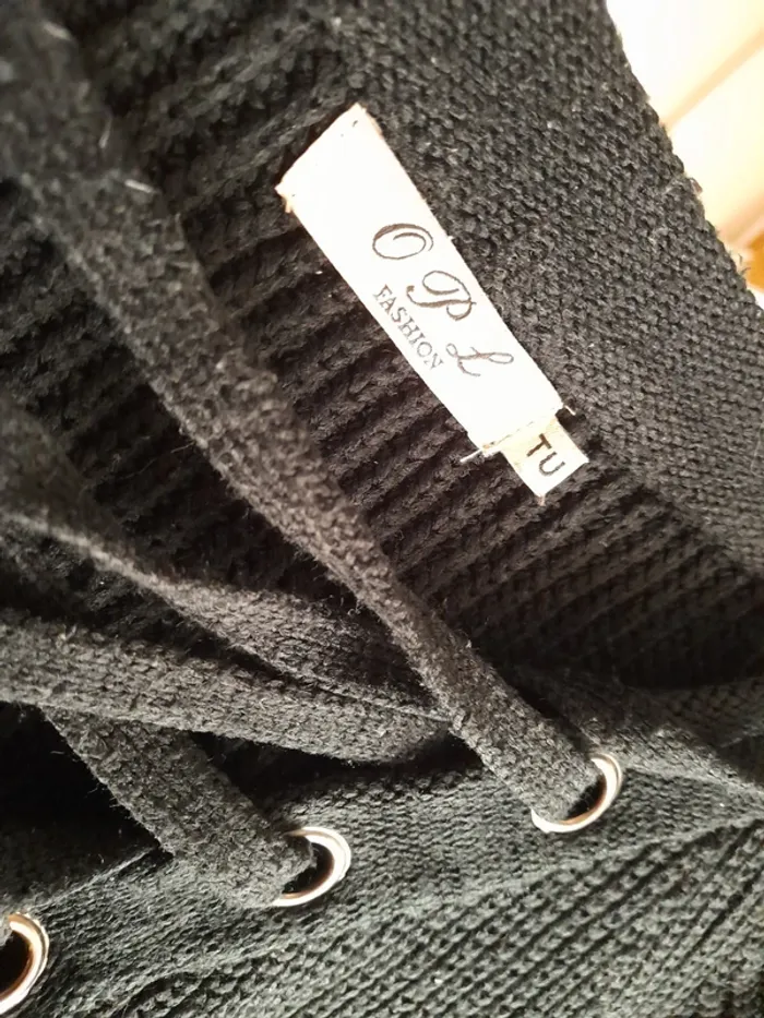 Robe pull noir - photo numéro 2