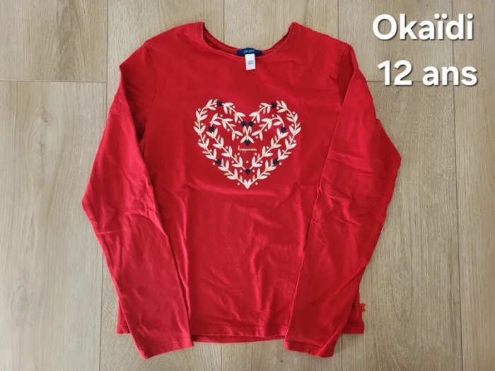 T-shirt manches longues Okaïdi