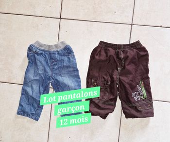 Pantalons garçon 12 mois