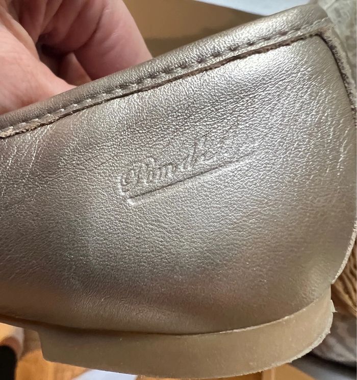 Mocassins fille dorés pointure 33 cuir véritable – Pom d’Api - photo numéro 8