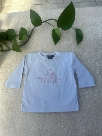 T-shirt manches longues motif zèbres