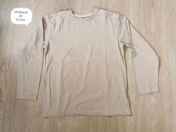 Tee-shirt manches longues vertbaudet 12 ans