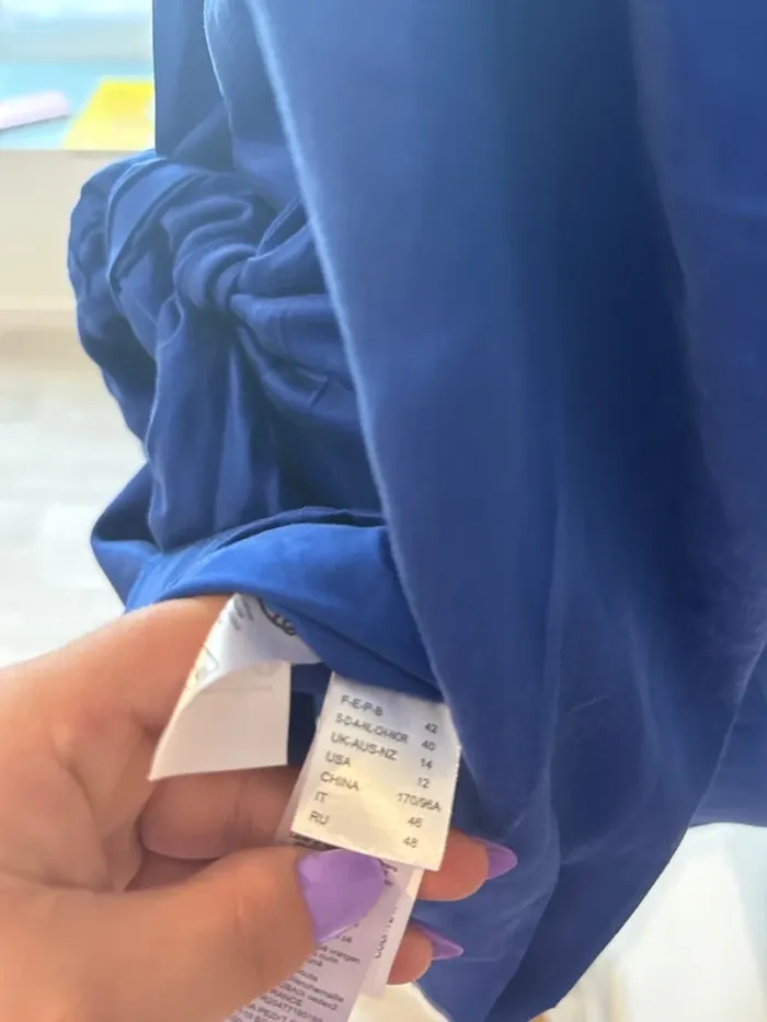 Robe portefeuille bleu roi La Redoute - Taille 42 - Neuve avec étiquette - photo numéro 6