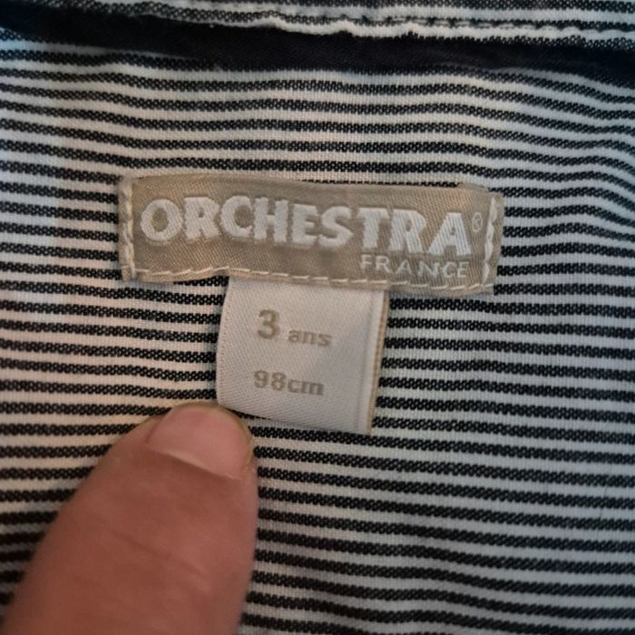 Chemise blanche orchestra taille 3ans - photo numéro 5