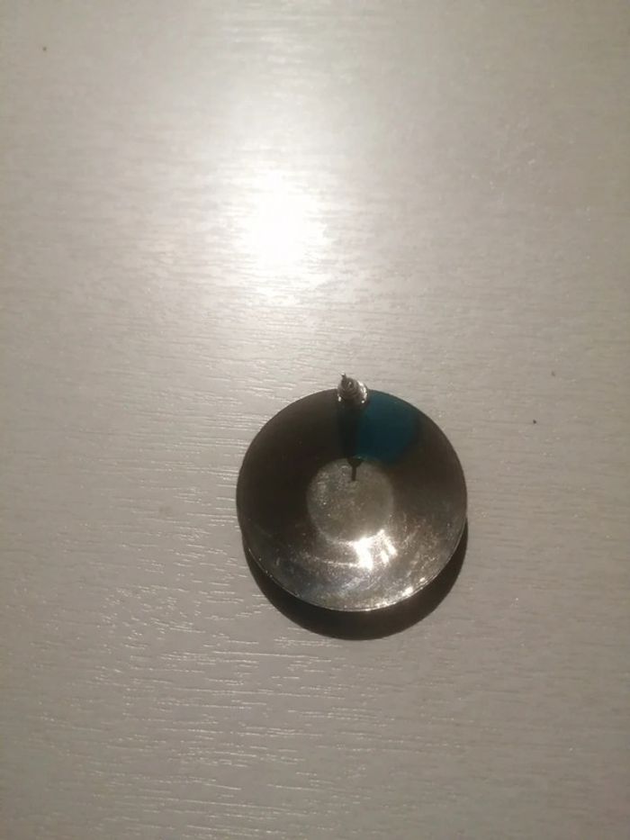 🌸Puces rondes acier inoxydable argenté "Tendance Acier" 🌸 - photo numéro 4