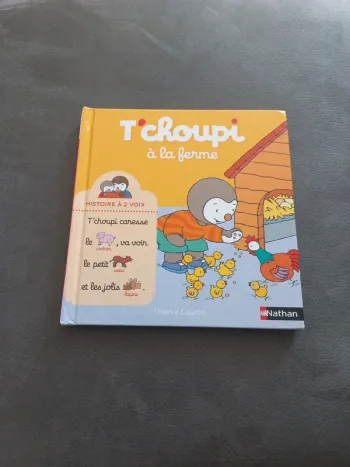 Livre t'choupi tchoupi à la ferme