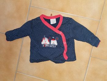 Gilet cache cœur marine naissance