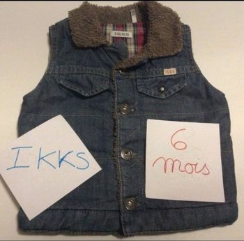 Veste IKKS bleu marine et marron