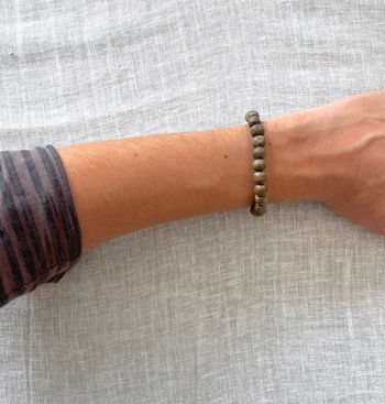 Bracelet perles bois