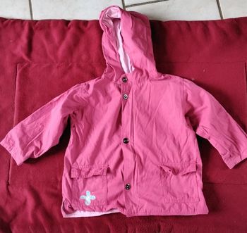 Blouson à capuche,  fermeture et pressions  ,poches,  papillon  ,Graine D 'Eveil, 3 ans
