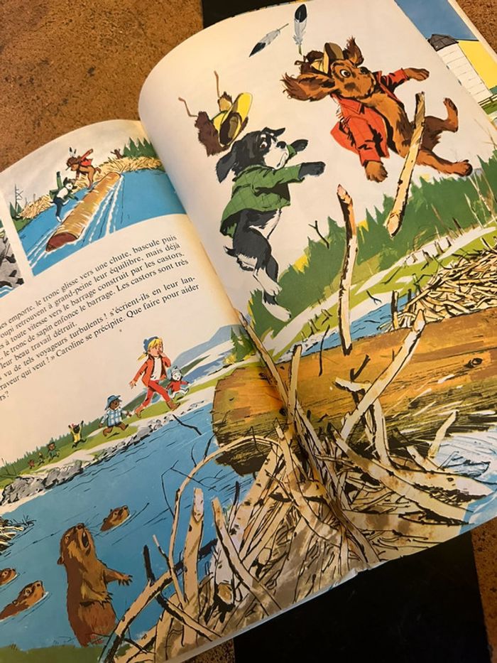 1969 Caroline au Canada Grands Albums Hachette livre ancien bd vintage Pierre Probst collection - photo numéro 4