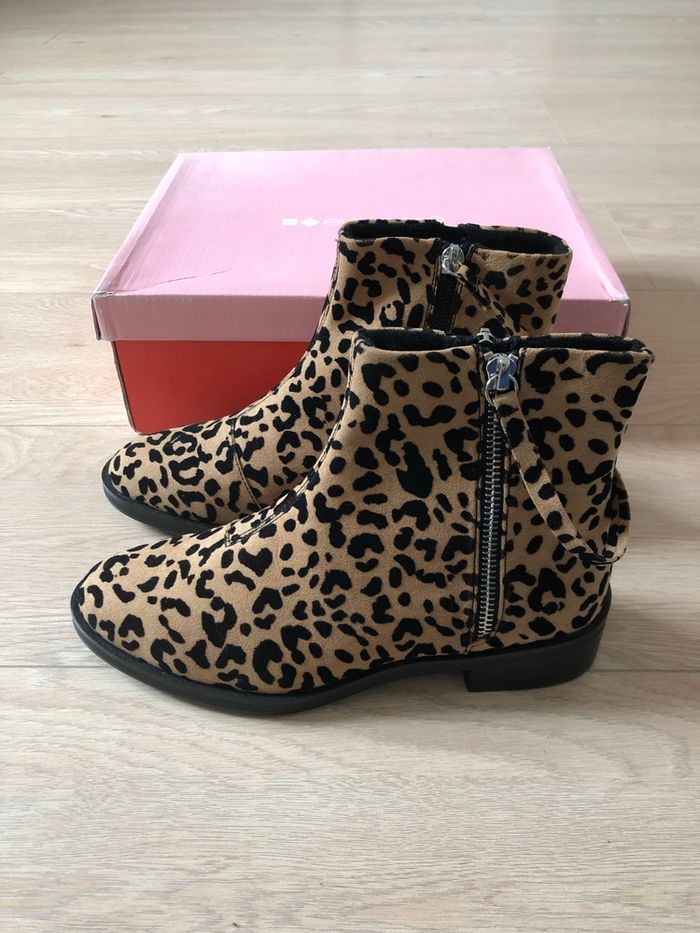 Bottines plates léopard neuves Even&Odd pointure 37 - photo numéro 2