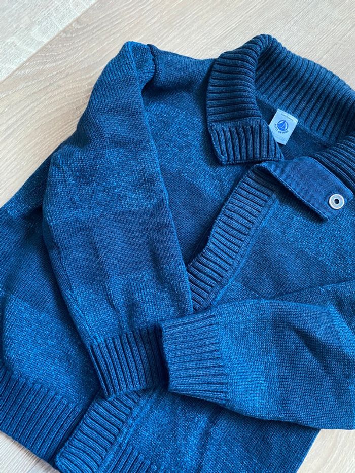 Gilet petit bateau bleu marine - photo numéro 3
