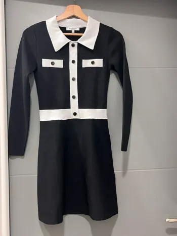 Robe pull Morgan Noire et blanche / 251-Rmava TXS