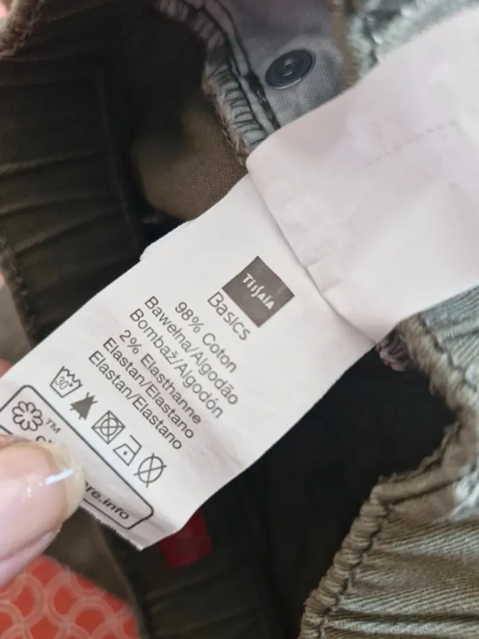 Pantalon enfant garçon 3 ans Tissaia vert kaki coton élasthanne - photo numéro 5