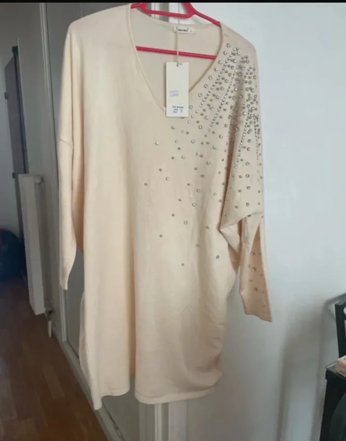 Robe pull strass Enzoria