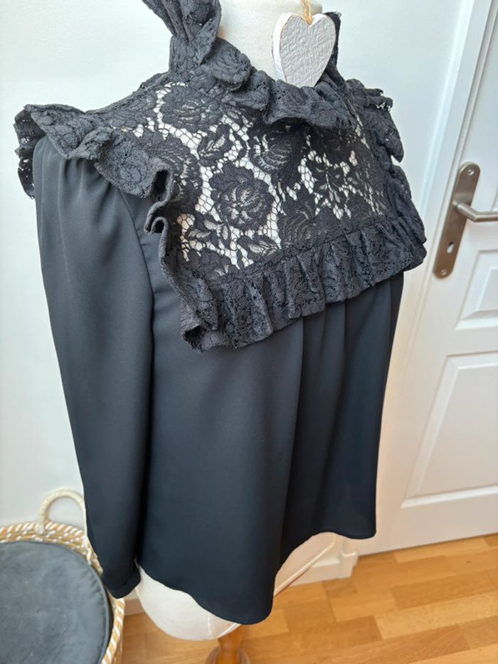 🖤 Sublime blouse noire - Claudie Pierlot - T36 - photo numéro 5