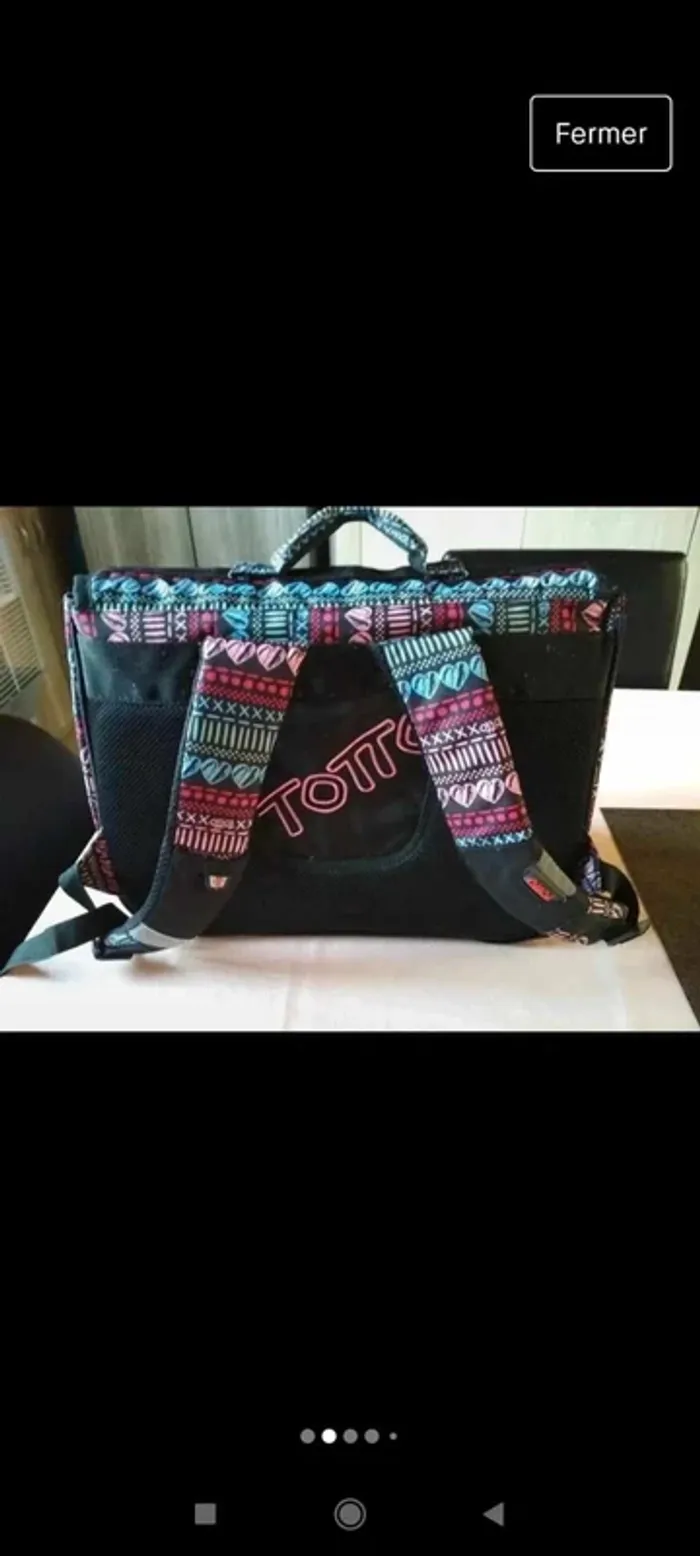 Cartable sac à dos fille "TOTTO" - photo numéro 2