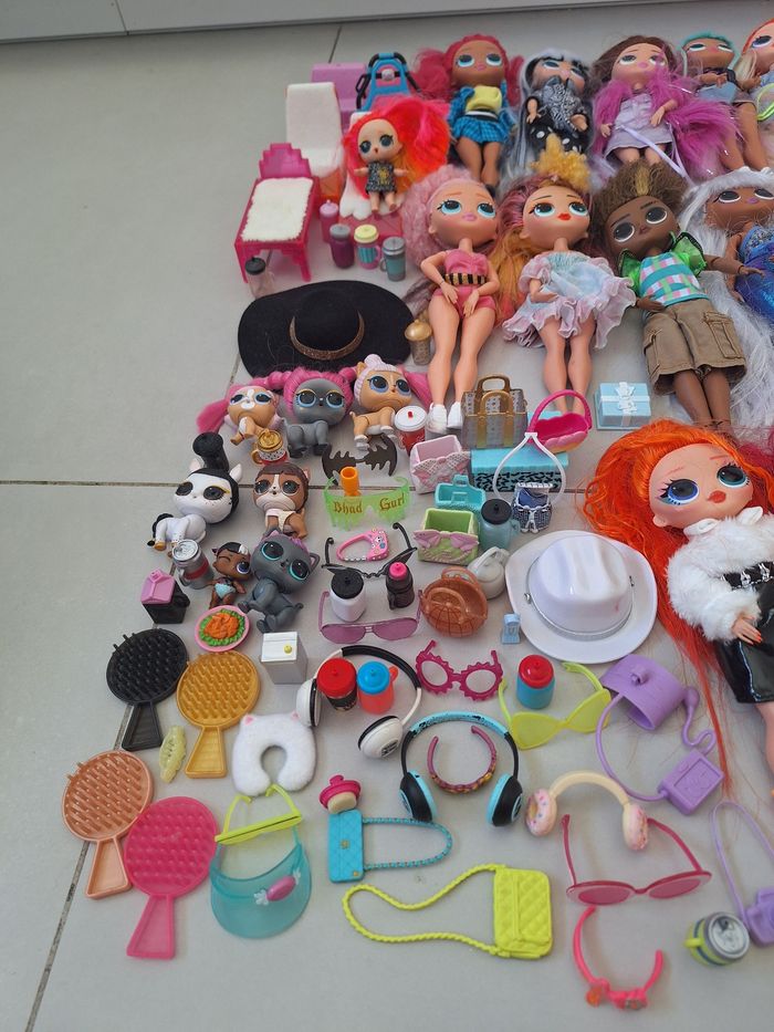 Lot collection poupées OMG LOL + animaux et accessoires - photo numéro 4