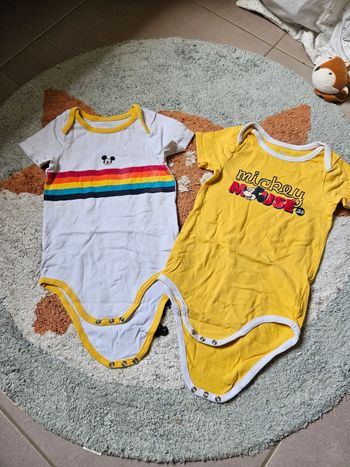 Lot de 2 bodies Mickey - 36mois 