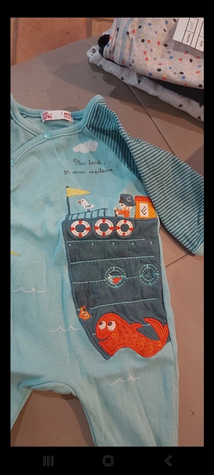Pyjama ete ou bodie hivers 1 mois - photo numéro 3