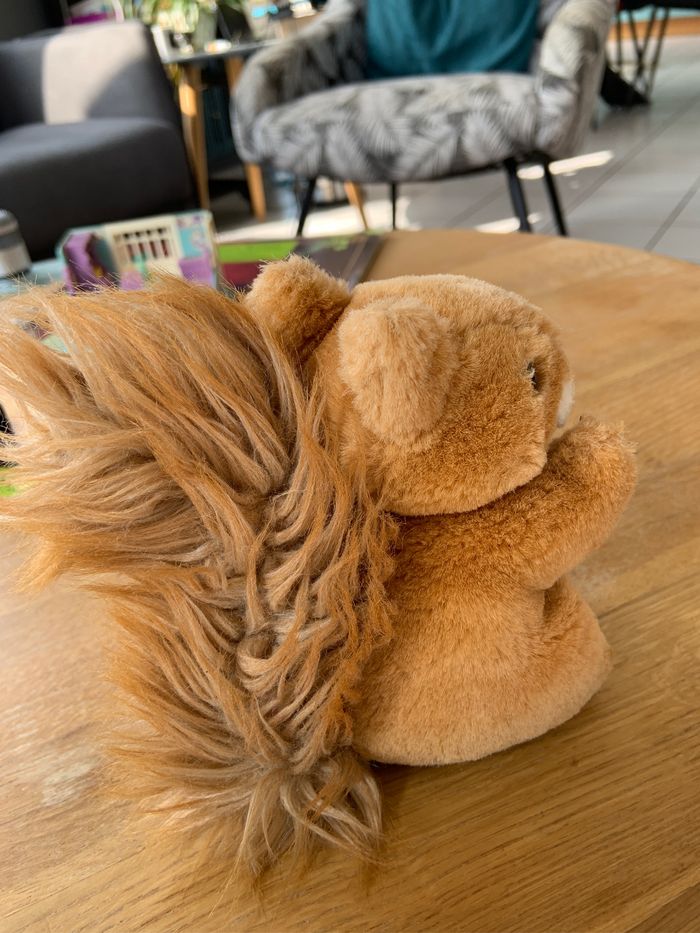 Adorable peluche écureuil hauteur 12 cm - photo numéro 4