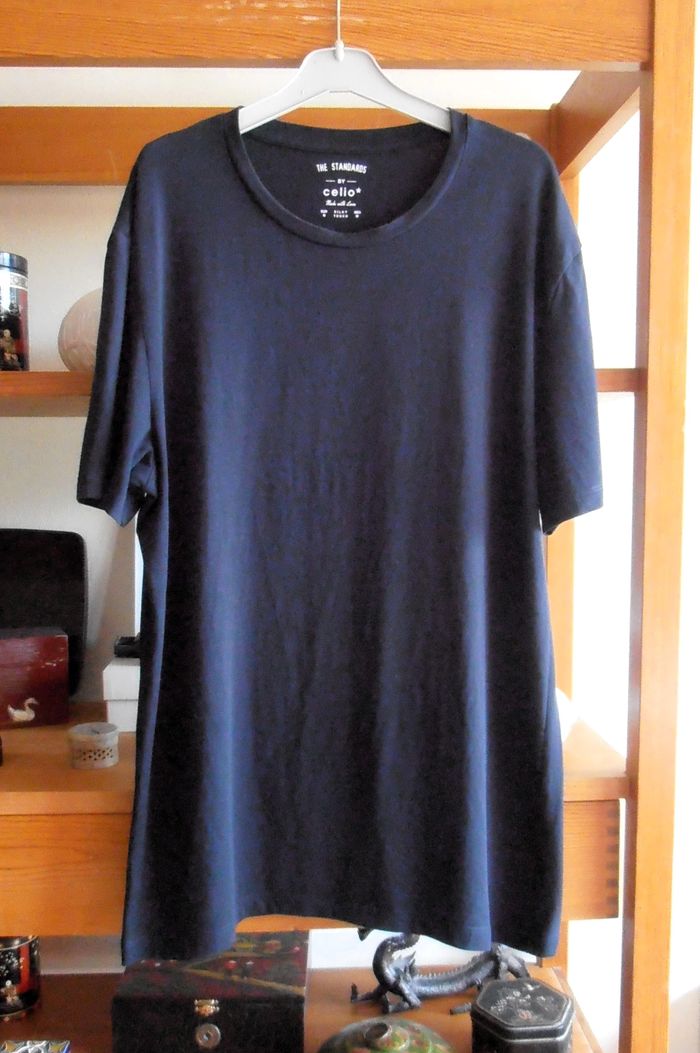 T-shirt noir homme, Celio, taille M, manches courtes - photo numéro 1