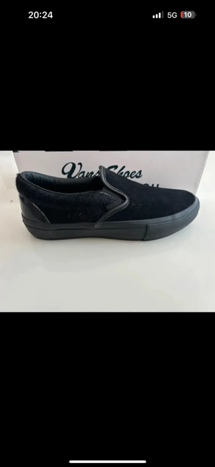 Vans Slip-On Engineered Garments Cheveux de vache dépareillés noir taille 38 - photo numéro 4