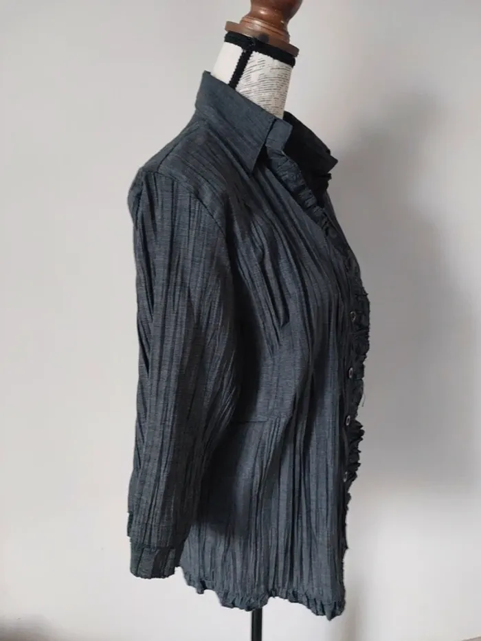 Chemise demi saison grise foncé - photo numéro 4