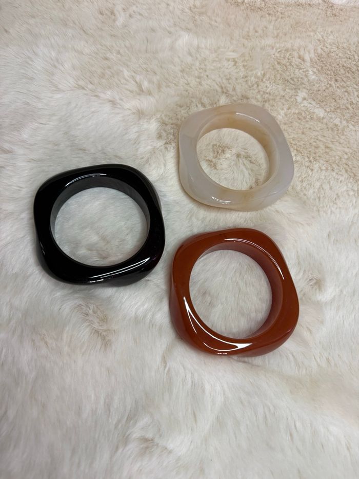 Lot de 3 jonc en résine - photo numéro 2