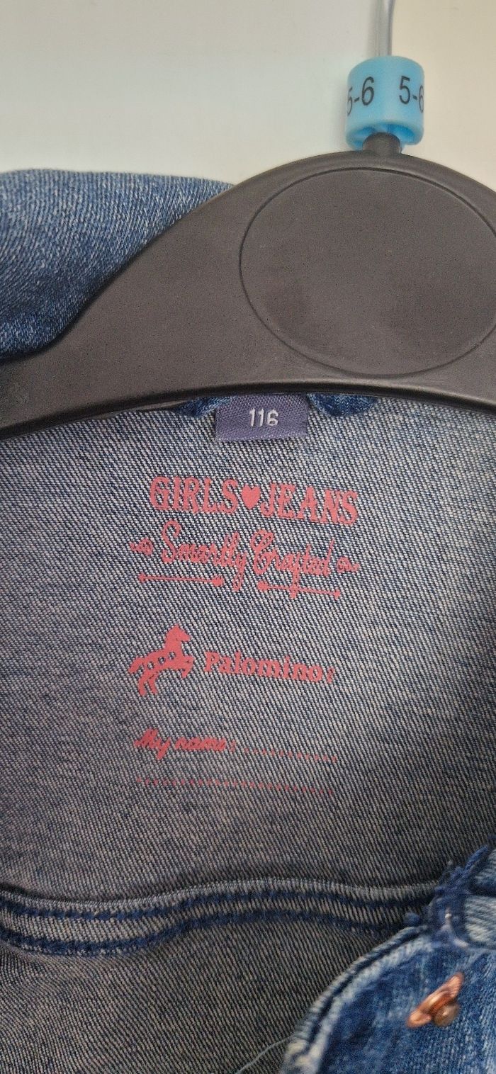 Veste en jeans fille 116cm - photo numéro 4