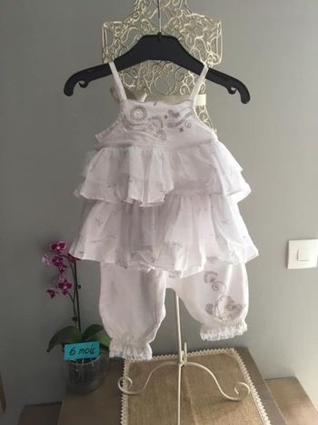Salopette barboteuse  bébé fille 6 mois