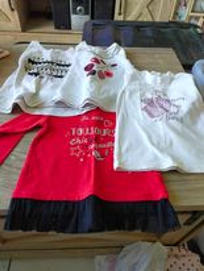 lot tee shirts 18 mois