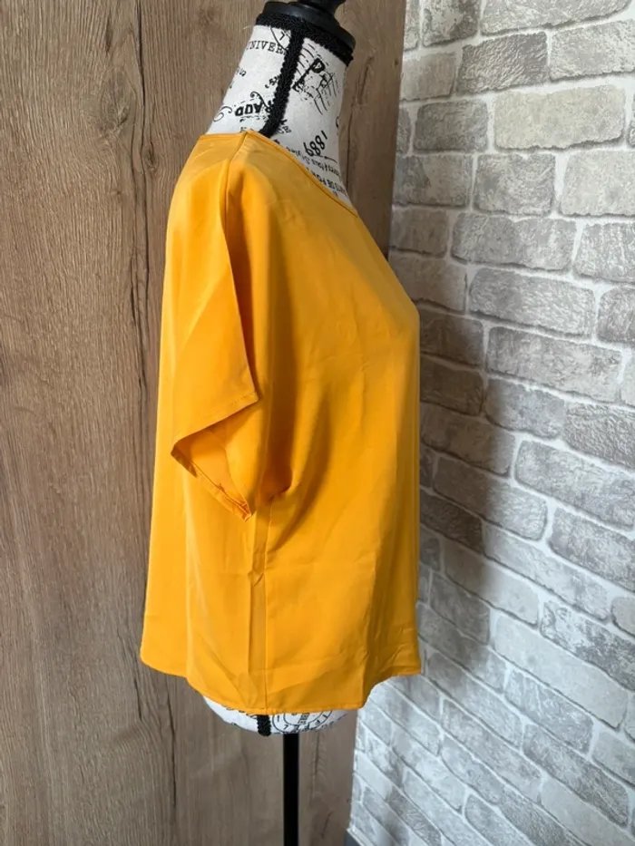 Blouse femme moutarde taille M - photo numéro 4