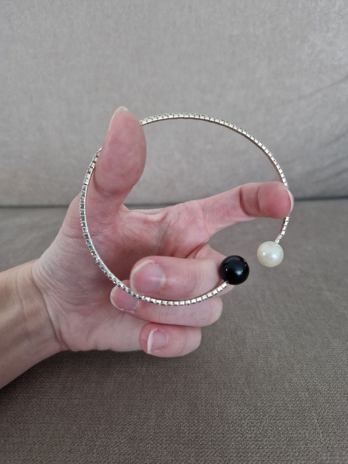 Bracelet élastique brillant à perle aux extrémité - photo numéro 10