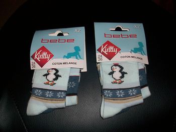 Lot de 4 paires de chaussettes Kindy 24 26 neuves