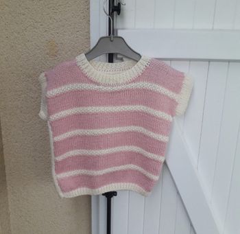 pull sans manches filles 4 ans 