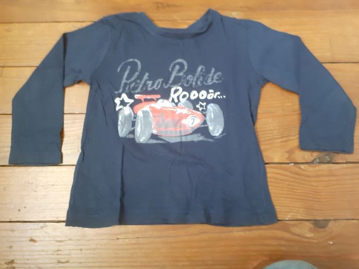 Sweet bleu marine motif voiture bolide