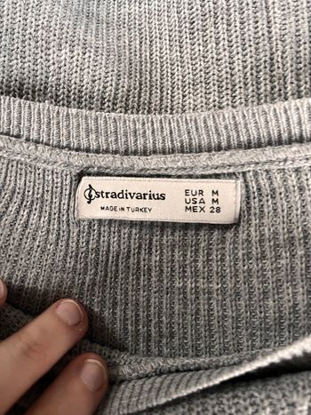 Pull ample gris Stradivarius Taille M