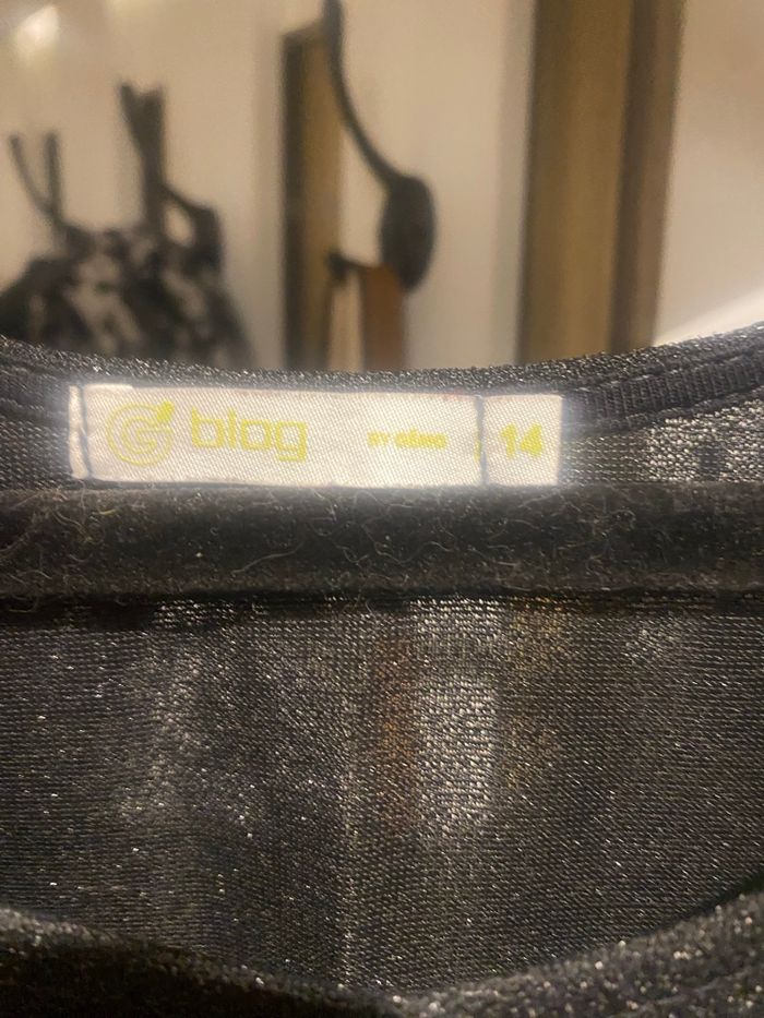 Robe de fête noire pailletée - photo numéro 3