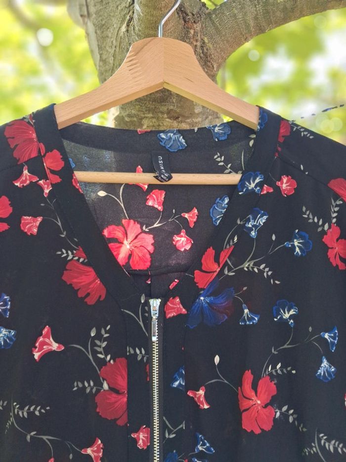 Blouse manches longues fleurie Amisu - photo numéro 3