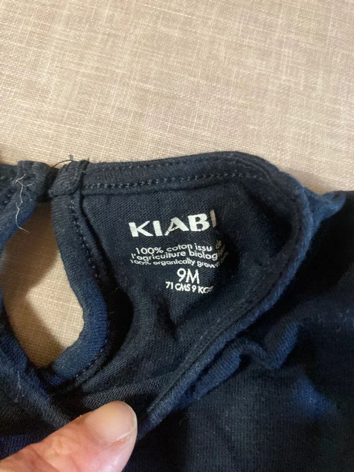 Lot 2 robes KIABI bébé 9 mois - coton bio - photo numéro 4
