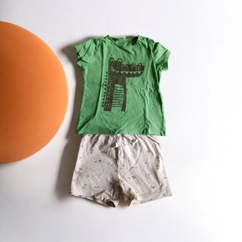 ensemble été garçon 36 mois crocodile