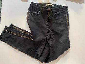 Jean noir avec bande dorée Zara taille 34