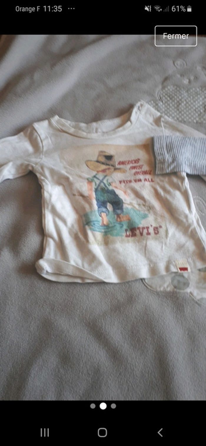 T shirt levis 3 mois - photo numéro 2