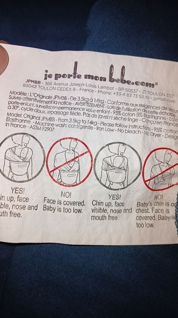 Echarpe de portage - photo numéro 2