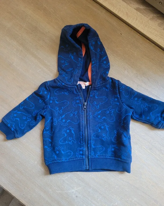 Pull zippé 3 mois - Du Pareil au même